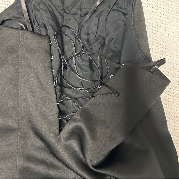 Vintage Fairweather Women’s Size 2 Black long fit and flare Maxi Dress witchy - Picture 15 of 16